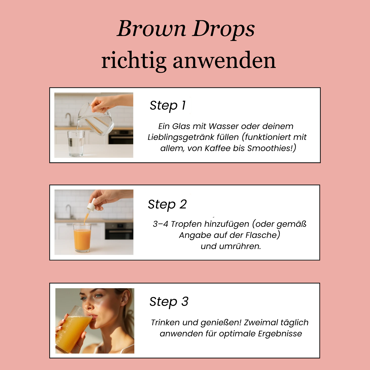 Brown Drops | Natürliche Bräunungstropfen für Gesicht & Körper